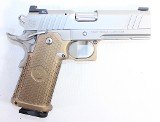 NIGHTHAWK CUSTOM NIGHTHAWK CUSTOM TRS COMMANDER 2011 9MM 4.25" FLUTED BBL SILVER DLC / FDE IOS AMBI 17+1 9MM LUGER (9x19 PARA) - 2 of 3