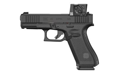 GLOCK 45 GEN 6 COA, Semi-automatic, Striker Fired, Polymer Frame Pistol, Full Size, DLC Finish, Fixed Sights, Aimpoint COA Optic, 17 Rounds, 3 Magazin - Image 1 of 3