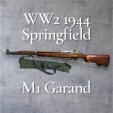 SPRINGFIELD ARMORY M1 Garand WW2 1944 .30-06 SPRG - 1 of 3