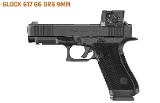 GLOCK 17 GEN 6 COA, Striker Fired, Semi-automatic, Polymer Frame Pistol, Full Size, DLC Finish, Fixed Sights, Aimpoint COA Optic, 17 Rounds, 3 Magazin - Image 1 of 1