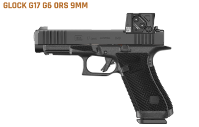 GLOCK 17 GEN 6 COA, Striker Fired, Semi-automatic, Polymer Frame Pistol, Full Size, DLC Finish, Fixed Sights, Aimpoint COA Optic, 17 Rounds, 3 Magazin - Image 1 of 1