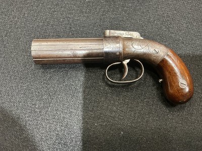 ALLEN & THURBER BAR-HAMMER PEPPERBOX .31 cal black powder - Image 2 of 3