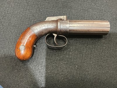 ALLEN & THURBER BAR-HAMMER PEPPERBOX .31 cal black powder - Image 1 of 3