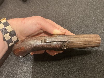ALLEN & THURBER BAR-HAMMER PEPPERBOX .31 cal black powder - Image 3 of 3