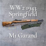 SPRINGFIELD ARMORY M1 GARAND WW2 1943 .30-06 SPRG - 1 of 3
