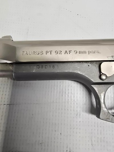 TAURUS PT-92AF 9MM LUGER (9x19 PARA) - Image 3 of 3