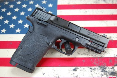 SMITH & WESSON M&P380 SHIELD EZ MANUAL THUMB SAFETY .380 ACP - Image 1 of 3