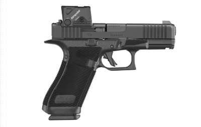 GLOCK 45 GEN 6 COA, Semi-automatic, Striker Fired, Polymer Frame Pistol, Full Size, DLC Finish, Fixed Sights, Aimpoint COA Optic, 10 Rounds, 3 Magazin - Image 1 of 3