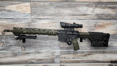 COLT HBAR Match Target W/ACOG and Atlas Bipod 6.5MM GRENDEL - Image 1 of 3