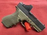 GLOCK 43X MOS BATTLEFIELD GREEN 9MM RAVEN RED DOT 9MM LUGER (9x19 PARA) - 2 of 3