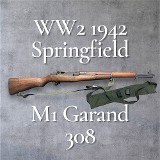 SPRINGFIELD ARMORY M1 Garand WW2 1942 .308 WIN - 1 of 3