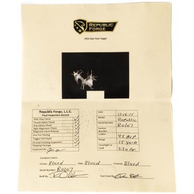 REPUBLIC FORGE 1911 .45 ACP - Image 4 of 4