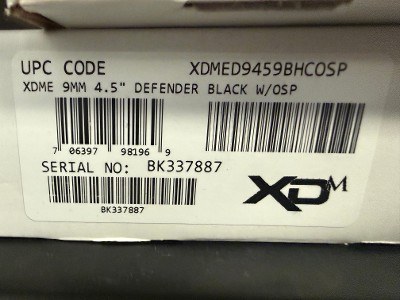 SPRINGFIELD ARMORY XDM ELITE DEFENDER 9MM LUGER (9x19 PARA) - Image 2 of 3