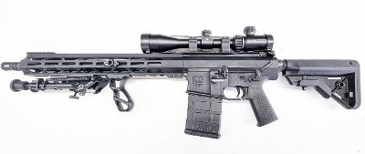 DIAMONDBACK TRICKED OUT MODEL DB-10 CHAMBERED IN .308 .308 WIN - Image 1 of 3