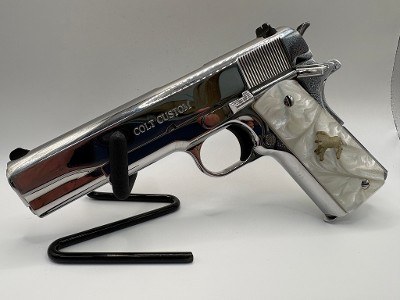 COLT COLT STAINLESS GOV&sbquo;T MODEL CUSTOM .38 SUPER - Image 1 of 3