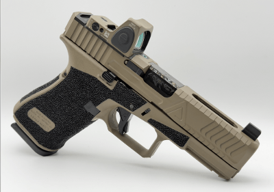 AGENCY ARMS G19 G5 HYBRID 2-TONE, FDE, *INCLUDES TRIJICON RMR* 9MM LUGER (9x19 PARA) - Image 1 of 2