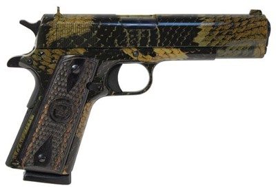 IVER JOHNSON ARMS 1911A1 BOA SNAKESKIN .45 ACP - Image 1 of 2