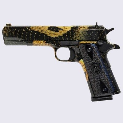 IVER JOHNSON ARMS 1911A1 BOA SNAKESKIN .45 ACP - Image 2 of 2