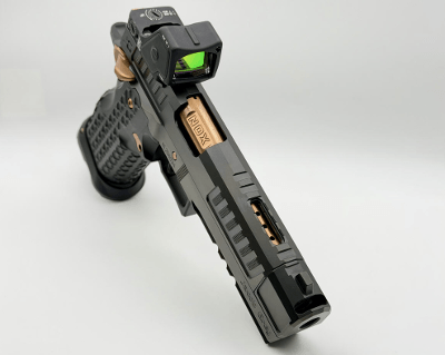 JACOB GREY FIREARMS NOX9 BARREL BLACK DLC FINISH WITH COPPER CANYON PVD CONTROLS TRIJICON RMR HD (3.25 MOA 9MM LUGER (9x19 PARA) - Image 3 of 3