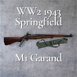 SPRINGFIELD ARMORY M1 Garand WW2 1943 .30-06 SPRG - 1 of 3