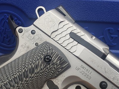 SMITH & WESSON SW1911 ENGRAVED .45 ACP - Image 5 of 7