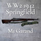 SPRINGFIELD ARMORY M1 Garand WW2 1942 .30-06 SPRG - 1 of 15