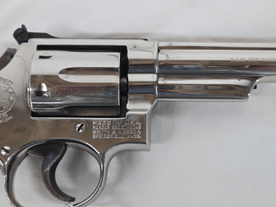 SMITH & WESSON 19-3 Nickel Plated, Pinned Recessed 1974 .357 MAG - Image 4 of 15