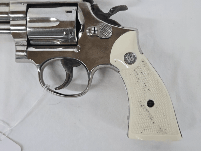 SMITH & WESSON 19-3 Nickel Plated, Pinned Recessed 1974 .357 MAG - Image 11 of 15