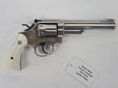 SMITH & WESSON 19-3 Nickel Plated, Pinned Recessed 1974 .357 MAG - Image 1 of 15