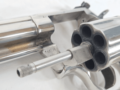 SMITH & WESSON 19-3 Nickel Plated, Pinned Recessed 1974 .357 MAG - Image 2 of 15