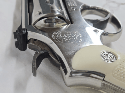 SMITH & WESSON 19-3 Nickel Plated, Pinned Recessed 1974 .357 MAG - Image 9 of 15