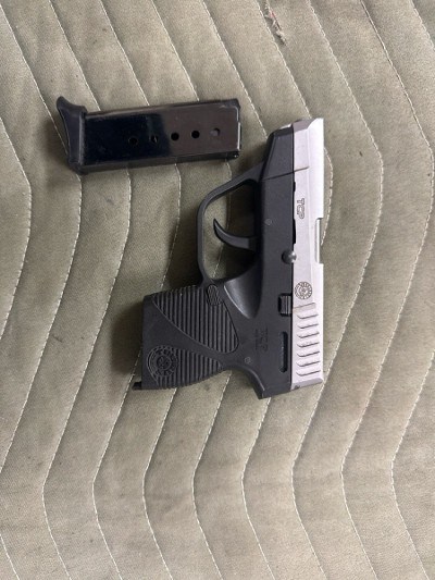 TAURUS PT 738 BLK/SS .380 ACP - Image 1 of 2
