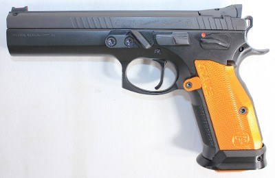 CZ NEW RARE CZ-USA 75 TACTICAL SPORT ORANGE 9MM 5.4" BBL SAO 20+1 COMPETITION 91261 9MM LUGER (9x19 PARA) - Image 1 of 9