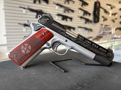 SIG SAUER 1911 TEXAS ENGRAVED TWO TONE .45 ACP - Image 2 of 3