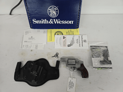 SMITH & WESSON 642-2 Stainless w/Original Box, Alien Gear Holster .38 SPL - Image 1 of 3