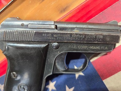 F.I.E. FIREARMS TITAN .25 ACP - Image 1 of 3