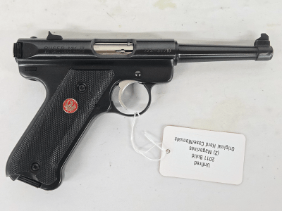 RUGER Unfired MKIII w/2 Mags, Original Hard Case, 2011 Build .22 LR - Image 3 of 3