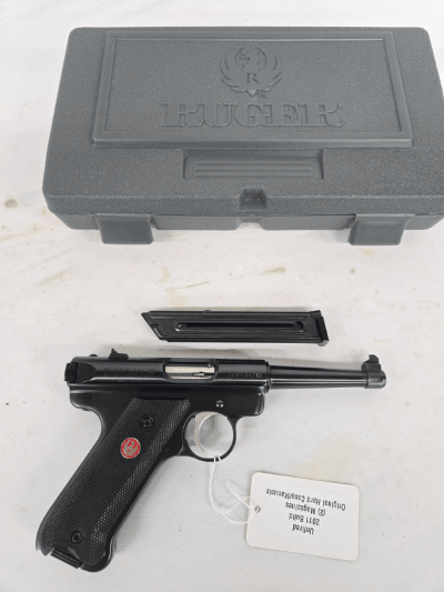 RUGER Unfired MKIII w/2 Mags, Original Hard Case, 2011 Build .22 LR - Image 1 of 3