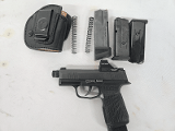 SIG SAUER P365 w/Wilson Grip, Leather Holster, 4 Magazines, Holosun 407k 9MM LUGER (9x19 PARA) - 1 of 3