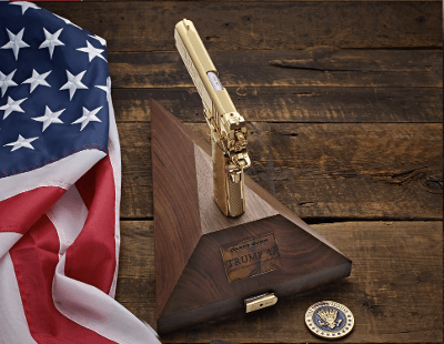 CABOT GUNS TRUMP 47 A Limited Edition Cabot 1911, ONLY 47 MADE with an American Black Walnut Pistol Stand .45 ACP - Image 3 of 3