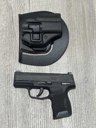 SIG SAUER P365 OR (MANUAL SAFETY) 9MM LUGER (9X19 PARA) - Image 1 of 8