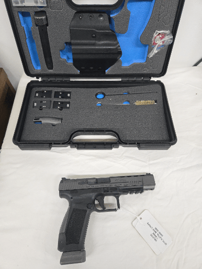 CANIK TP9SFX w/2 Mags, Optic Plates, Holster, Tools, Back Straps, Original Hard Case 9MM LUGER (9x19 PARA) - Image 1 of 9