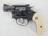 SMITH & WESSON Model 34-1 Factory Engraved w/Golid Inlay, Factory Grips, Pinned, Recessed .22 LR - 1 of 1