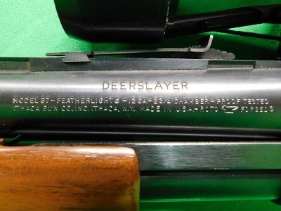 ITHACA GUN COMPANY MODEL 37 FEATHERLIGHT DEERSLAYER 12 GA - Image 3 of 7