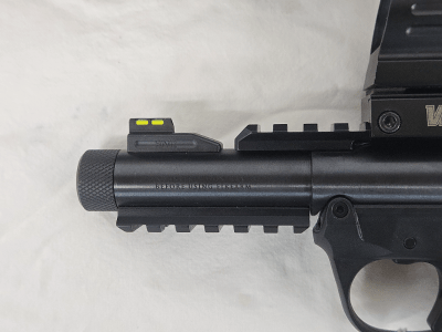 RUGER Mark IV 22/45 Tactical w/Volquartsen Trigger, Original Box, Magazine .22 LR - Image 6 of 9