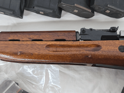 NORINCO SKS AK-47 w/Drum Mag, 5 Magazines, Original Internal Mag, 3 Scope Mounts 7.62x39mm - Image 6 of 14