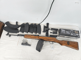 NORINCO SKS AK-47 w/Drum Mag, 5 Magazines, Original Internal Mag, 3 Scope Mounts 7.62x39mm
