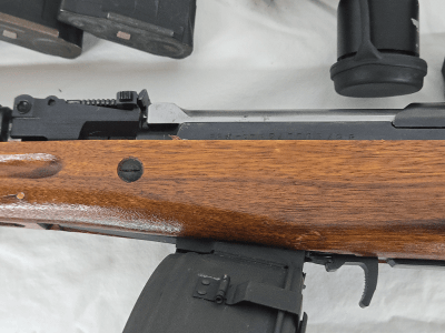 NORINCO SKS AK-47 w/Drum Mag, 5 Magazines, Original Internal Mag, 3 Scope Mounts 7.62x39mm - Image 5 of 14