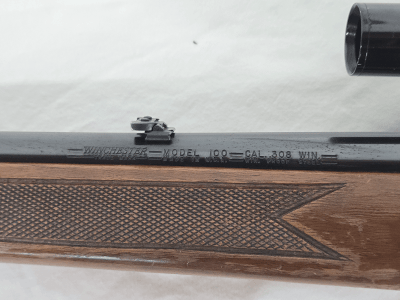 WINCHESTER Pre-64 Model 100 w/Magazine, Scope, Swing Open Rings .308 WIN - Image 20 of 23
