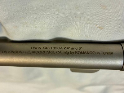 DICKINSON ARMS XX3D 12 GA - Image 9 of 9